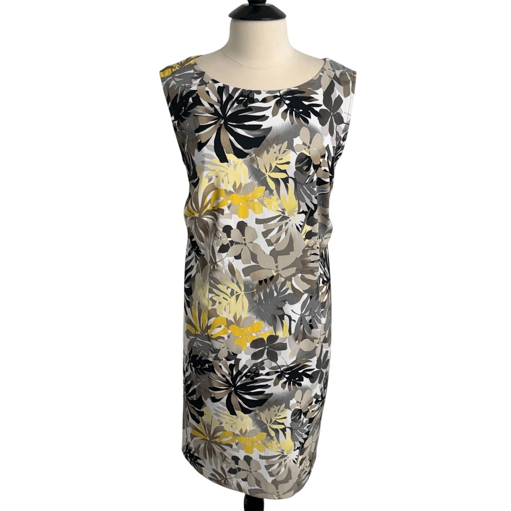 Connected Apparel Women's Sleeveless Floral Sheath Dress